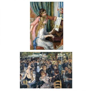 名画お値打ち2枚セット】上村松園＆雪舟 A3サイズ 美人画と水墨画