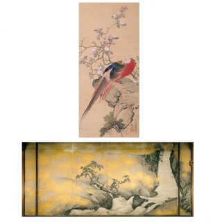 名画お値打ち2枚セット】上村松園＆雪舟 A3サイズ 美人画と水墨画
