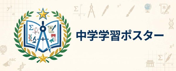画像3: 中学1年 数学 要点まとめ 学習ポスター A2サイズ 基礎固め 定期テスト対策 防水不可 proceedx (3)