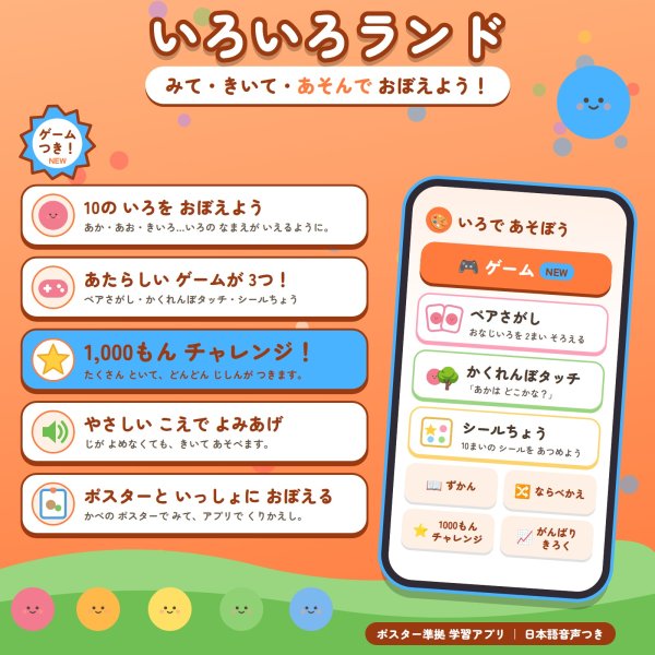 画像4: 【Webアプリ連動版】モンテッソーリ教育 学習ポスター 色 A4サイズ 書き消し対応 PP加工 日本製 (4)