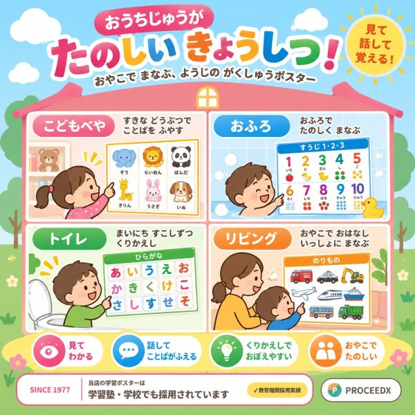 画像6: 【Webアプリ連動版】モンテッソーリ教育 学習ポスター 曜日 A4サイズ 書き消し対応 PP加工 日本製 (6)