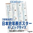 画像1: PROCEEDX【A1ビッグサイズ】日本史年表ポスター  学習アプリ付｜旧石器から令和まで 文科省指導要領準拠 特大判学習ポスター 0140 (1)